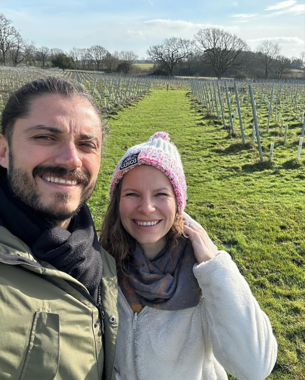 Grapeful Travelers visiting Wayfarer Wines in Kent